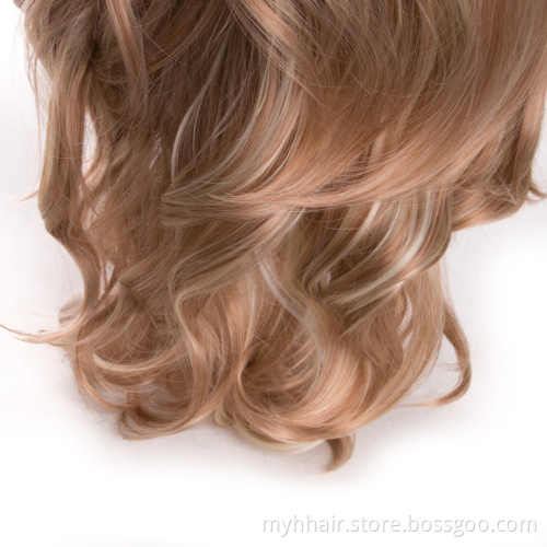 Body Wave Synthetic Hair Wig For Women,24 Inch afro wig cosplay,Blonde Ombre color Hair Long